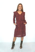The Classic Dress - Maroon Animal dubai outfit dress brunch fashion mums